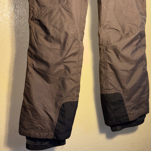 EUC MARMOT Dark Brown with Black bottoms Orange Fleece Lined Snow Ski - Picture 3 of 12